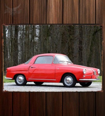 Металлическая табличка Fiat Abarth 750 Coupe by Viotti